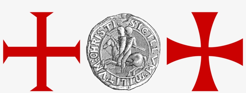 Seal And Cross Of The Knights Templar - Knights Templar Cross King Duvet, transparent png #2013268