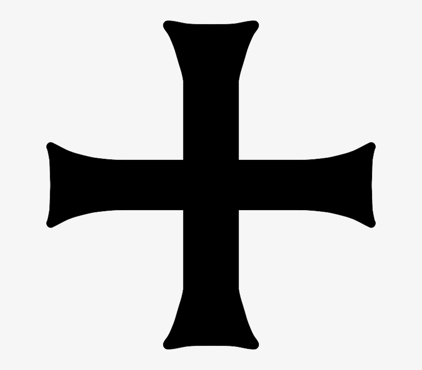 Symmetric Crusade, Cross, Crusader, Heraldry, Religion, - Crusader Cross Png, transparent png #2013423
