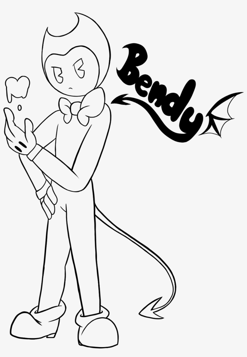 Free Bendy And The Ink Machine Coloring Pages Printable - Bendy And The Ink Machine Colouring, transparent png #2013439