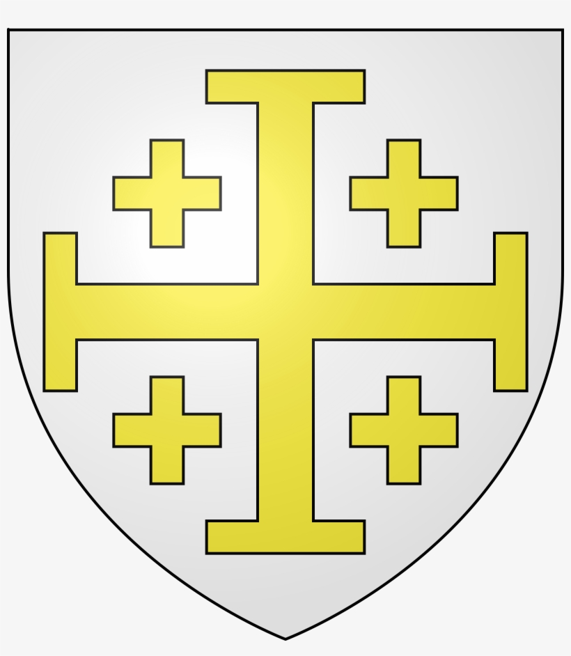 The Conventional Arms Of The Kingdom Of Jerusalem, - Kingdom Of Jerusalem, transparent png #2013557
