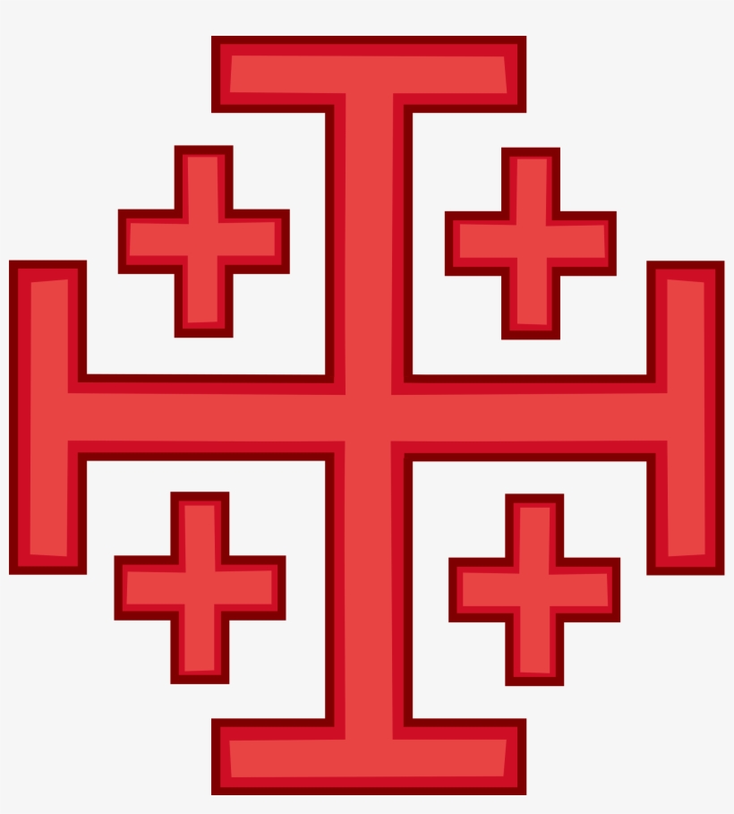 Jerusalem Cross Of The Order Of The Holy Sepulchre - Order Of The Holy Sepulchre Cross, transparent png #2013863
