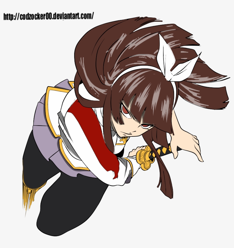 Erza Vs Kagura Vs Minerva Fairy Tail - Fairy Tail Kagura Art, transparent png #2013921