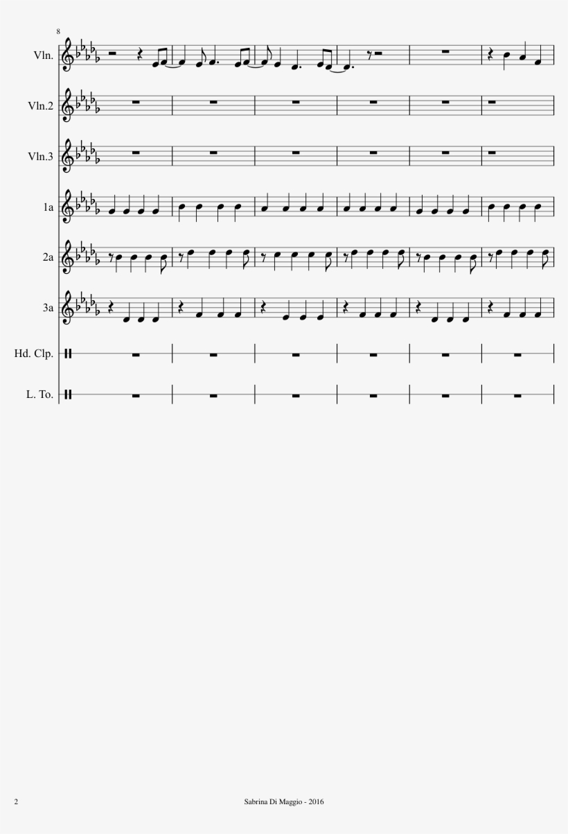 Stitches Sheet Music Composed By Sabrina Di Maggio - Play The Song Stitches Solo, transparent png #2014386