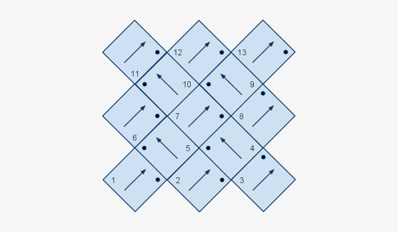 Entrelac Diagrams Tunisian Crochet Stitches, Tricot - Entrelac, transparent png #2014410