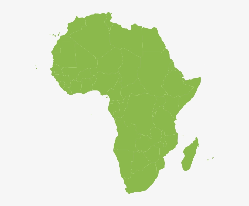 Jpg Free Download Africa Clipart Shape - Map Of Africa, transparent png #2014474