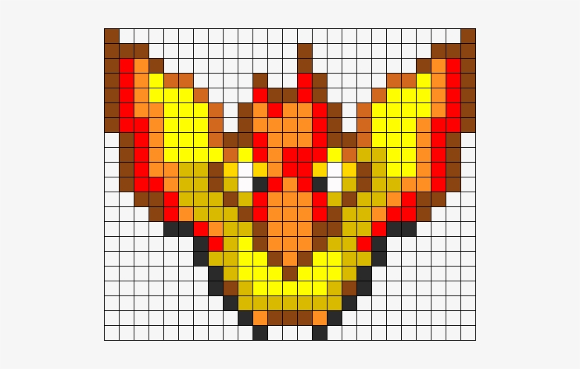Moltres Perler Perler Bead Pattern / Bead Sprite - Sully, transparent png #2014847