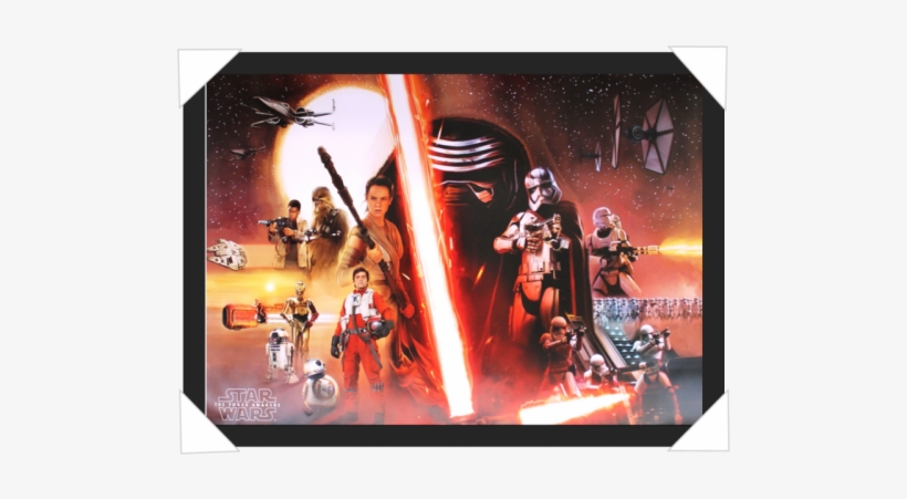 #30 - Star Wars Steel Tip Dartboard - The Force Awakens Collage, transparent png #2014866