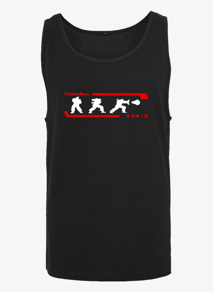 Hadouken T-shirt Tanktop Men Black, transparent png #2015097