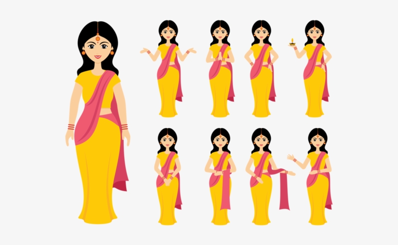 Indian Women Vector - Indian Women Vector Png, transparent png #2015172