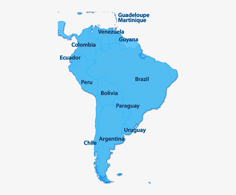 Map-southamerica - - America, transparent png #2015295