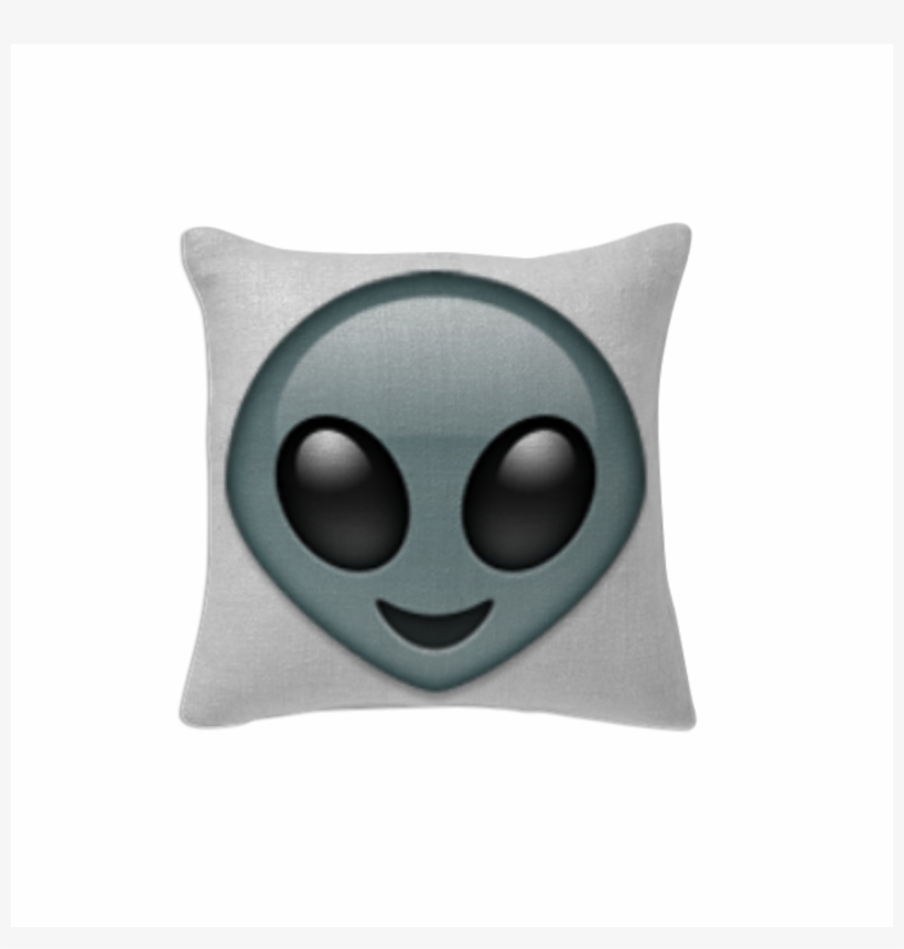 Shop Alien Emoji Pillow Pillow By Hellz - Emoji Alien Studs , Alien Earrings , Emoji Earrings, transparent png #2015923