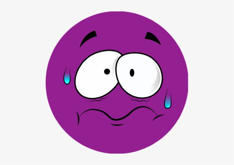 Before You Can Tackle Worry You Need To Understand - Fear Face Purple, transparent png #2016317