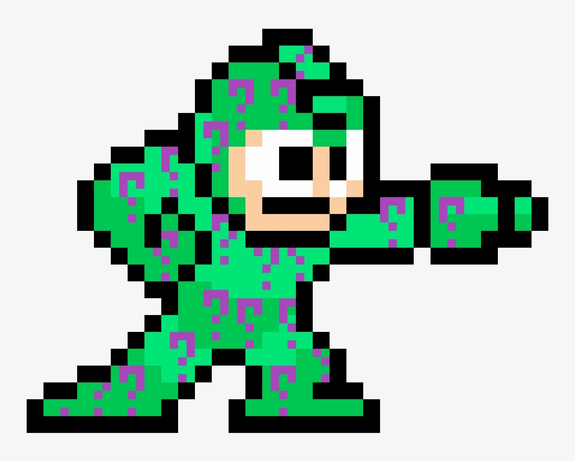 Riddler Mega Man - Retro Game Characters Png, transparent png #2016418