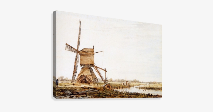 Landscape With Watermill Canvas Print - Landscape With Watermill, transparent png #2016899