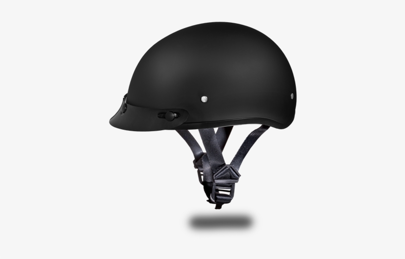 D - O - T - Daytona Skull Cap- Dull Black - Half Shell Helmets For Kids, transparent png #2017110