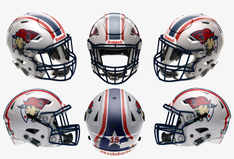 5961c1e36c9eb Patriotsspeedflex6view - Charlotte 49ers Football Helmet, transparent png #2017193