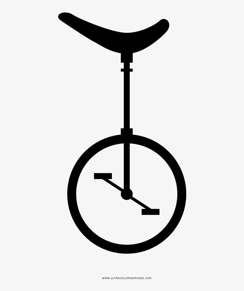Unicycle Coloring Page - Unicycle Coloring, transparent png #2017711