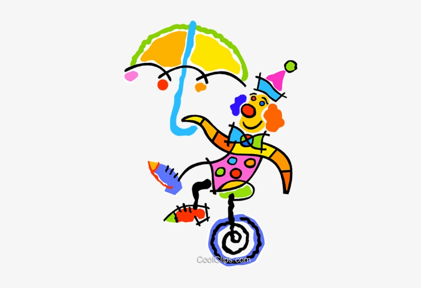 Clown On A Unicycle Royalty Free Vector Clip Art Illustration - Fun To Be Around Clipart, transparent png #2017852