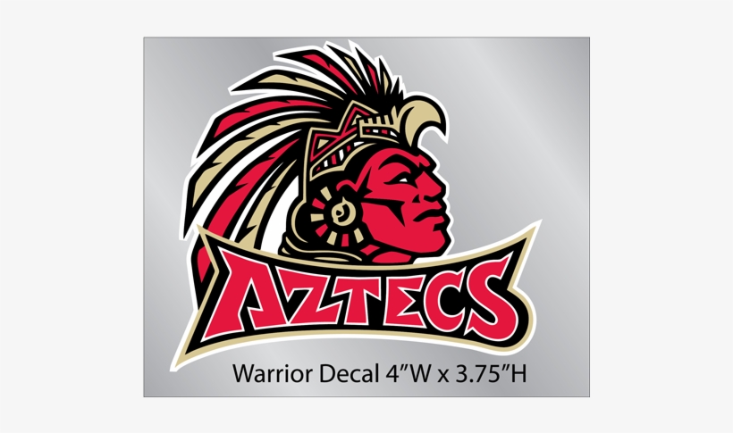 Aztecs Warrior Custom Die-cut Sticker - Sdsu Aztecs, transparent png #2017955
