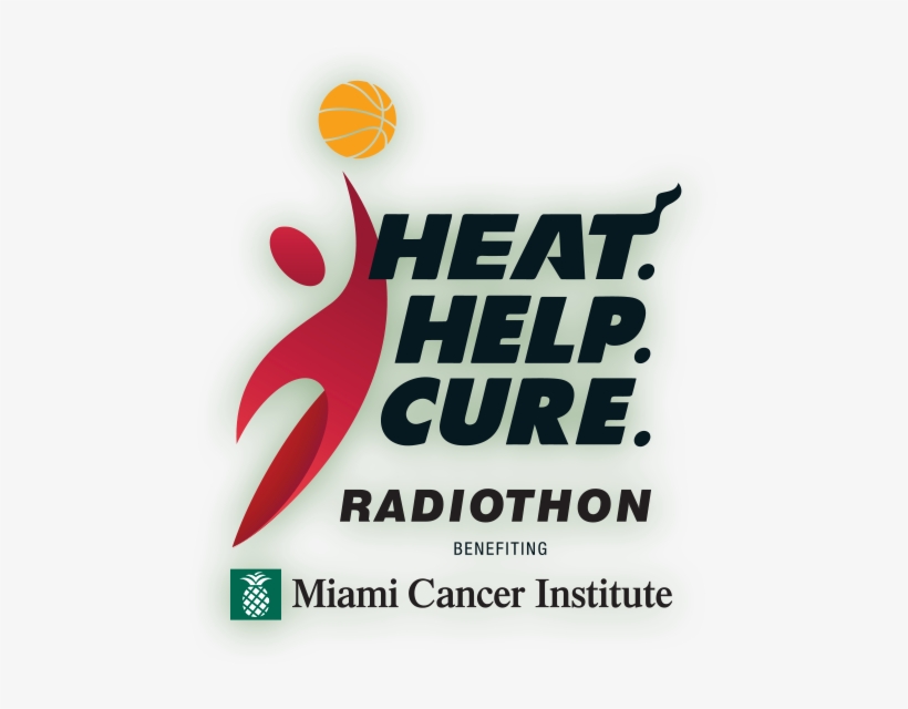 Heat - Help - Cure - Radiothon Logo - Miami Heat, transparent png #2018049