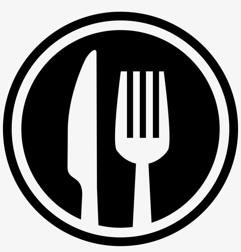 Fork And Knife Cutlery Circle Interface Symbol For - Rock Band Drum Icon, transparent png #2018051