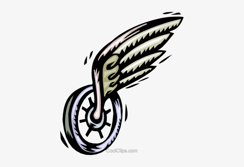 Unicycle With Wing Royalty Free Vector Clip Art Illustration - Calligraphy, transparent png #2018112