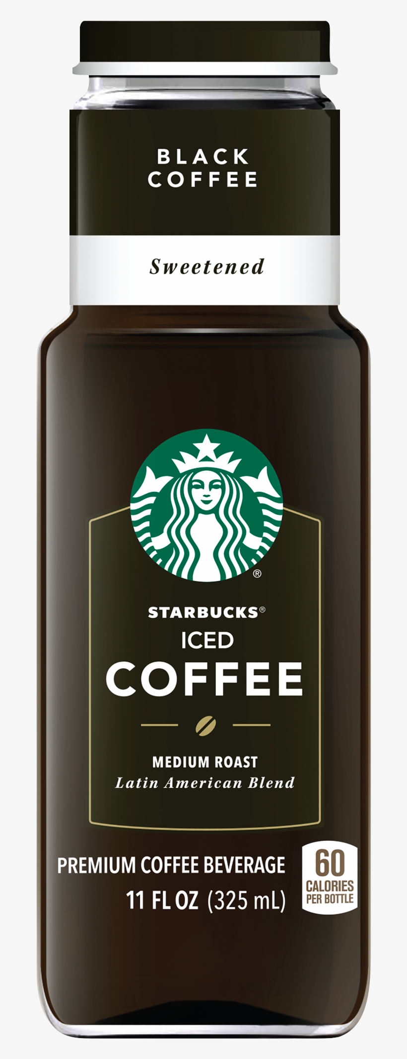 Starbucks Iced Coffee Black Sweetened - Starbucks Black Iced Coffee, transparent png #2018542