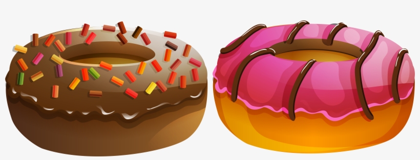 Doughnut Clipart Orange Donut - Dessin Beignet En Png, transparent png #2018673