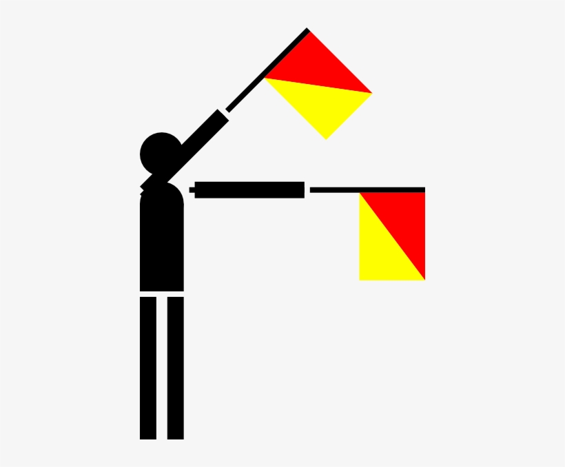 Free Vector Semaphore Whiskey Clip Art - Semaphore U, transparent png #2018828