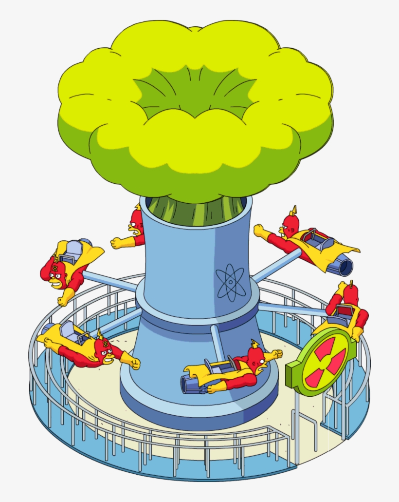 Tapped Out Radioactive Man The Ride - Krusty Land Toy, transparent png #2018915