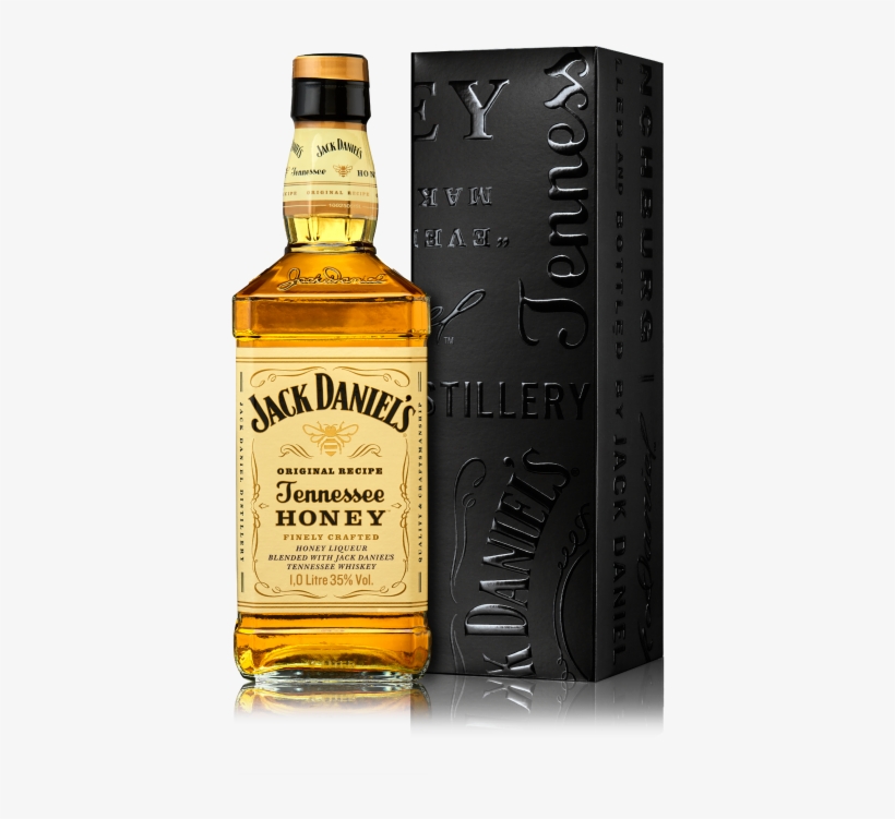 1 Litre Jack Daniel's Tennessee Honey - Jack Daniel's Honey Whisky, transparent png #2019175