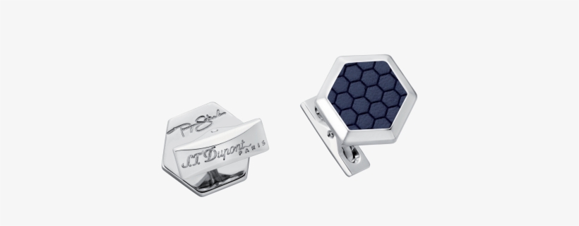 Leather And Palladium Finish Tony Stark Cufflinks - St Dupont Tony Stark, transparent png #2020059