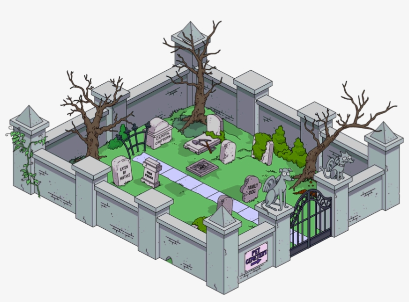 Pet Cemetery Menu - Simpsons Tapped Out Pet Cemetery, transparent png #2020064