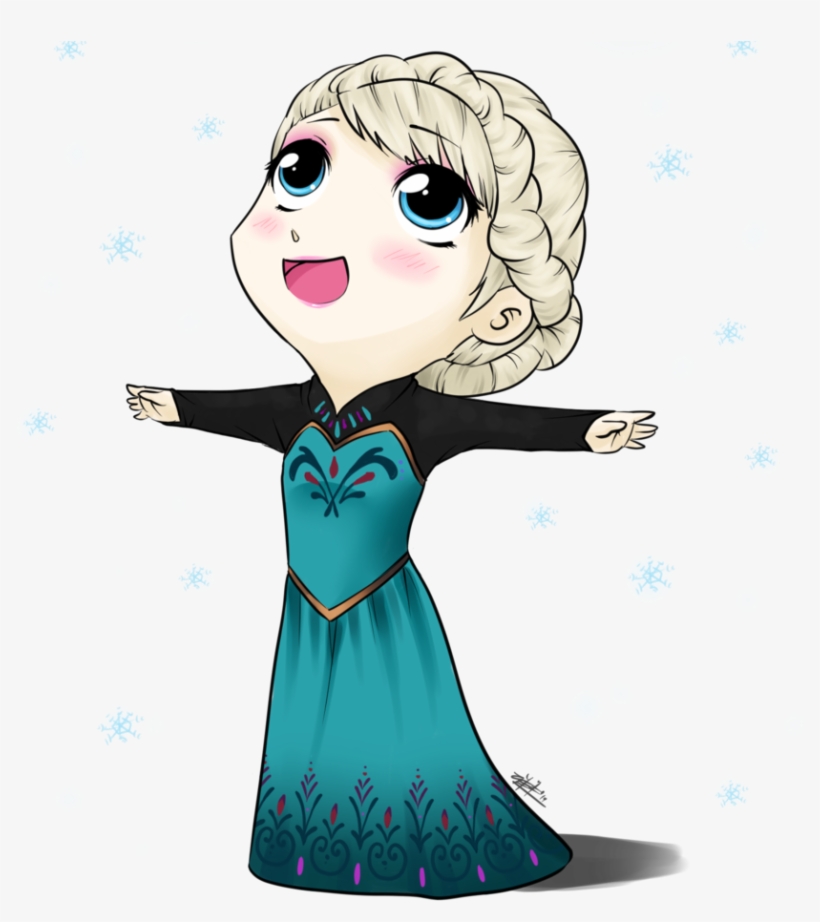 Deviantart Elsa - Elsa Chibi Png, transparent png #2020105