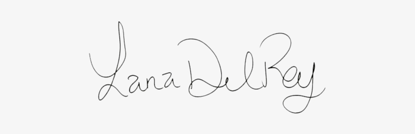 Lanadelrey Signature - Lana Del Rey Signature Png, transparent png #2020422