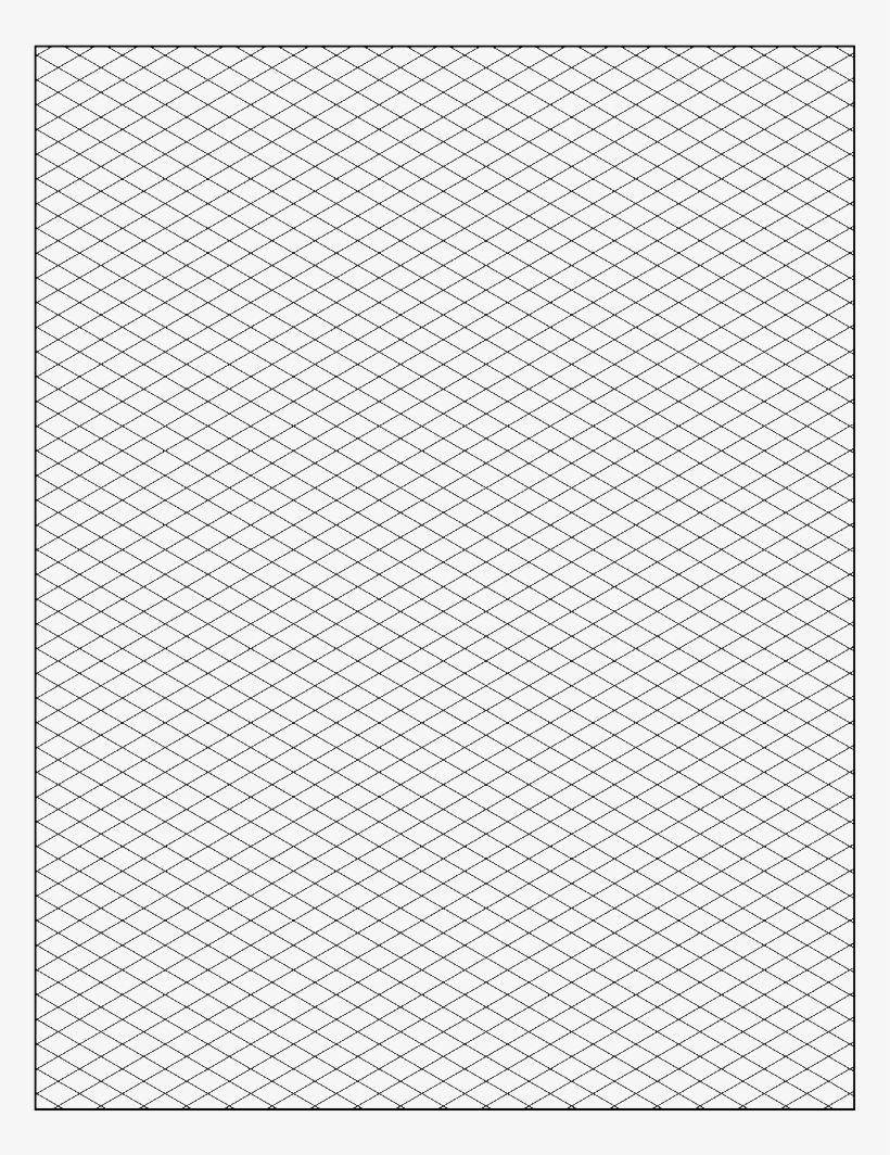 Free Isometric Graph Paper Grid Paper Printable, Isometric - Isometric Grid A4 Print, transparent png #2020573