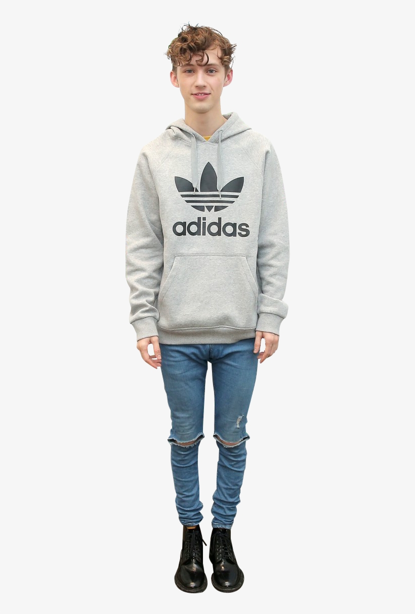 adidas trefoil crew