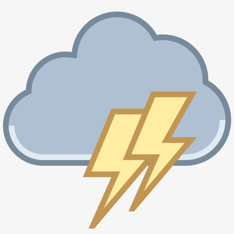 Lightning Icon Png Download - Icon Storm, transparent png #2021145