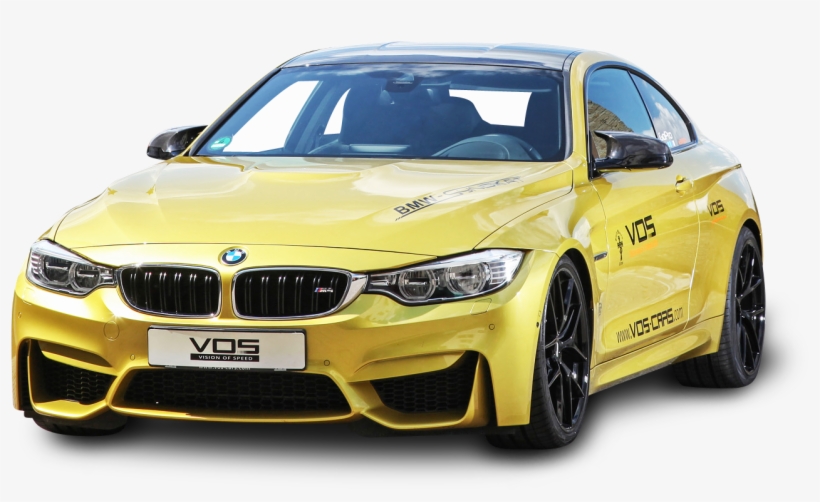 Yellow Bmw M4 Car Png Image - Car Bmw Yellow Png, transparent png #2021930