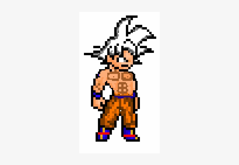 Ultra Instinct Mastered Goku - Goku Ultra Instinct Mastered Pixel Art, transparent png #2021952