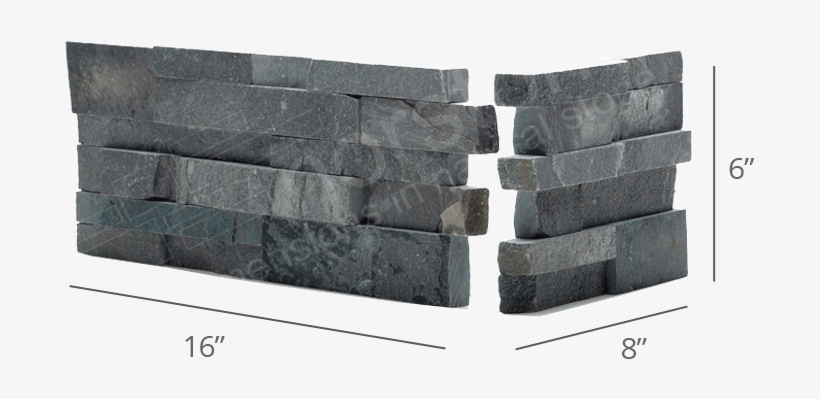 Charcoal Ledgestone Corner Panel - Stonepanel, transparent png #2023017