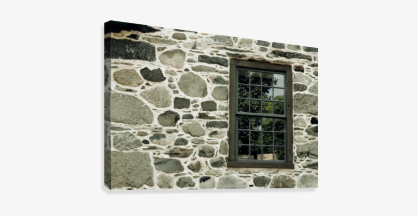 Stone Wall With A Window Canvas Print - Stone Wall Window, transparent png #2023235