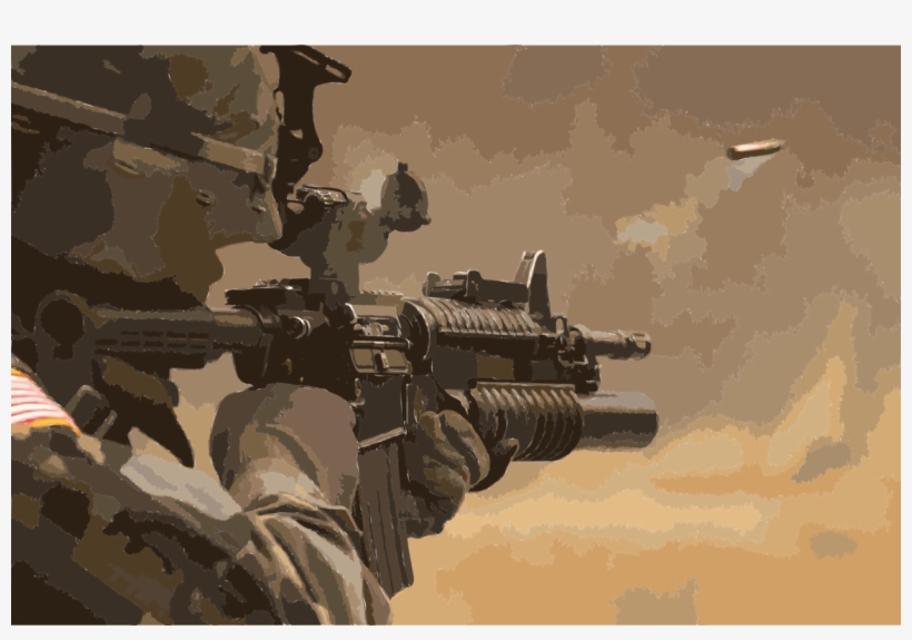 M4 Carbine Firearm Weapon Rifle - M4 Carbine, transparent png #2023362