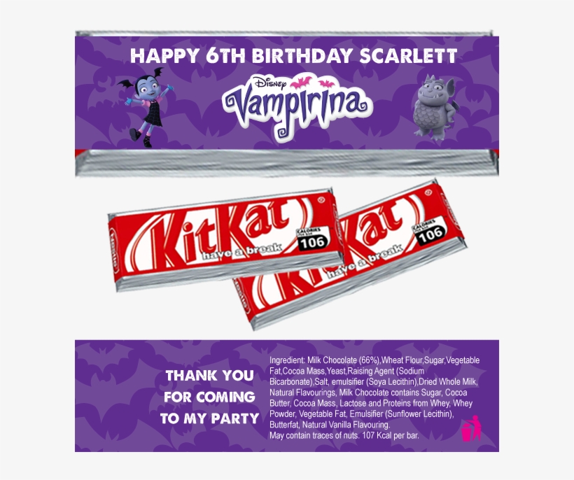 Vampirina Kitkat Wrappers - Vampirina: Meet Vampirina; Nook Book; Author - Disney, transparent png #2023387