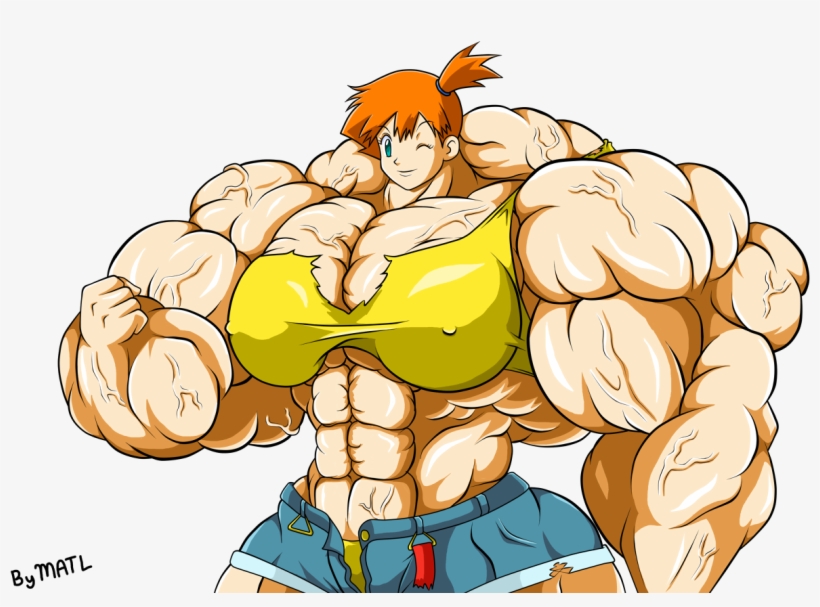 Huge Misty - Pokemon Misty Muscle, transparent png #2023929