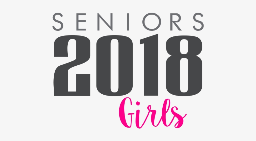 2018 Transparent Senior - Senior 2018 Logo Girl, transparent png #2023978