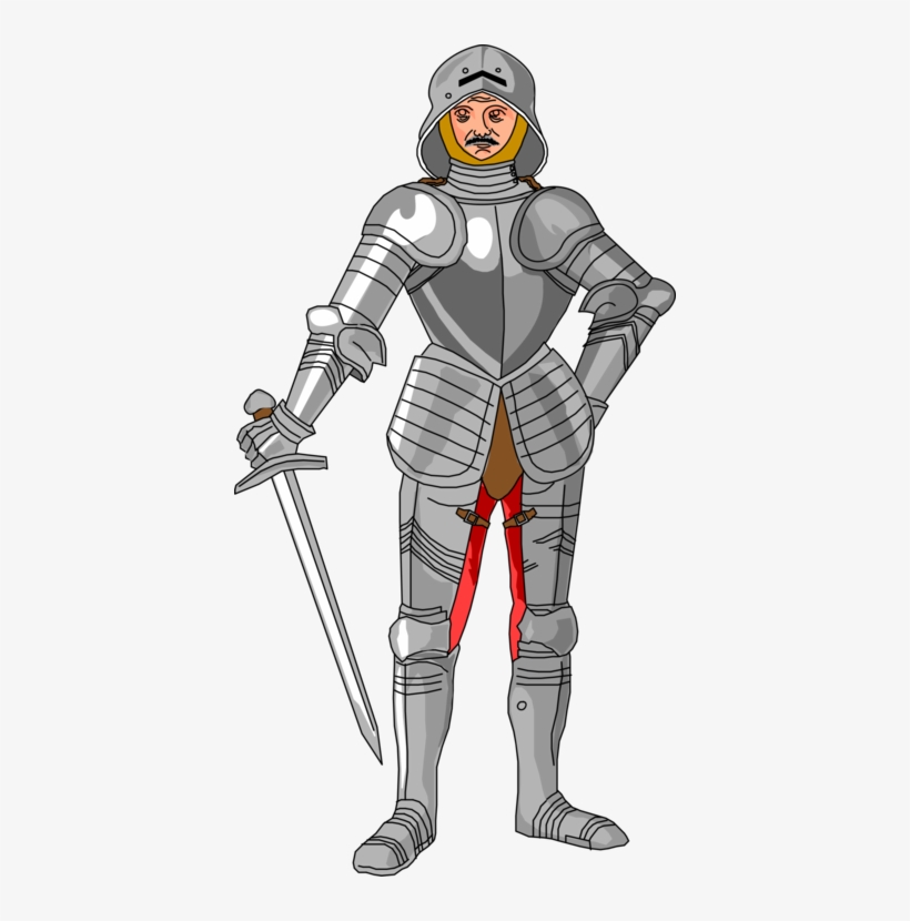 Knight Middle Ages Plate Armour Computer Icons - Medieval Knight Clipart, transparent png #2024203