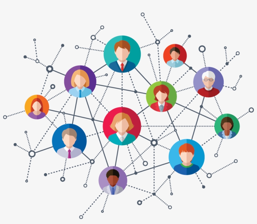 Social Media Connections - Circle, transparent png #2024747