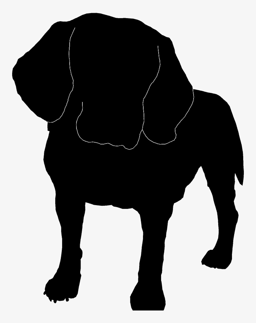 Silhouette Of A Dog - Dog Licks, transparent png #2025012