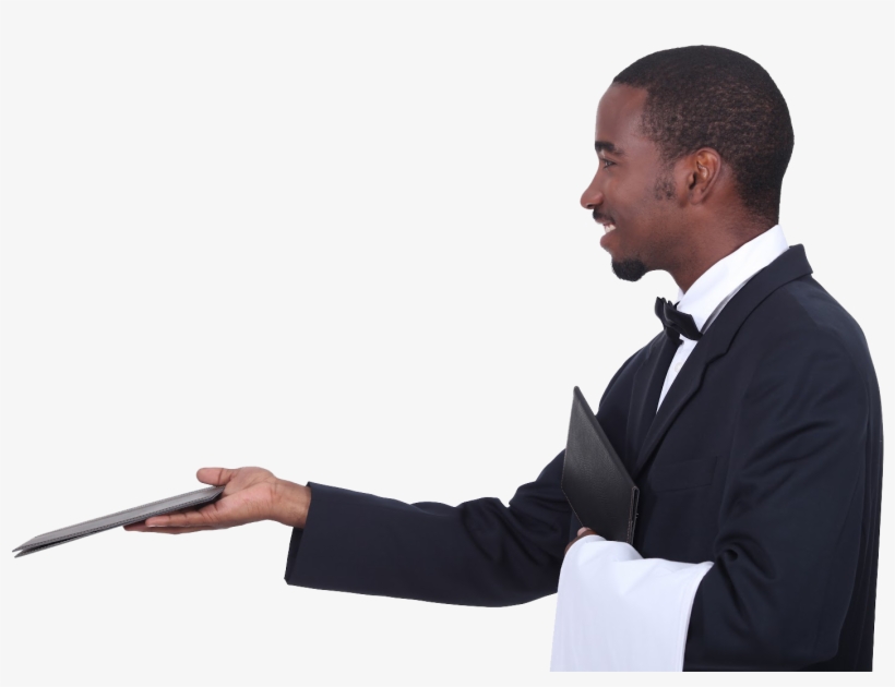 Waiter Free Png Image - Waiter Serve Food From Left Or Right, transparent png #2025113